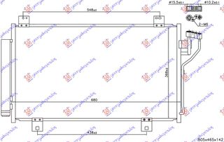 Ψυγειο A/C Για ΌΛΑ Βενζινη (658x368x16) (GAS R134) Mazda 6 16-18 - 503106410