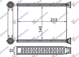 Ψυγειο Καλοριφερ (BR) 1.6 Dig Turbo (148x215x22) Nissan Juke 15-19 - 577106510
