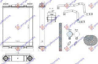 Ψυγειο Καλοριφερ 1.2-1.6 Dig Turbo - 1.6i 16V Βενζινη - 1.5 Dci Πετρελαιο (202x160x26) Nissan Juke 15-19 - 577106515