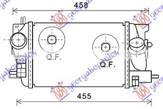 Ψυγειο INTER. 1,3 Cdti (315x218x64) Opel Meriva 14- - 602106210