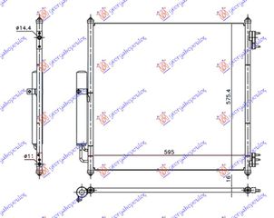 Ψυγειο A/C 3.0 Βενζινη (595x575x16) Land Rover Discovery 5 16- - 692106400