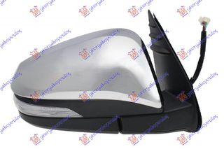 Καθρεφτης ΗΛΕΚ. ΗΛ.ΑΝΑΚ. Χρωμιο (ΜΕ ΦΛΑΣ) (CONVEX GLASS) Δεξια Toyota HI-LUX 2WD/4WD 20- - 826307581