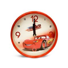 HS-CLOCK CY0514 Επιτραπέζιο Ρολόι με Ξυπνητήρι McQueen 16 X 4cm Κόκκινο Λευκό