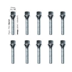 Μπουλονια Κωνικα 14x1.5 40mm 10ΤΜΧ (17)