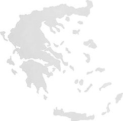 Αυτοκόλλητος Χάρτης Ελλάδα Λευκός 11x9cm 1Τμχ