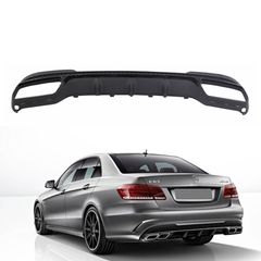 Diffuser Πίσω Προφυλακτήρα Για Mercedes-Benz E-Class W212 13-16 Amg Sport Μαύρο Με Μαύρο Γυαλιστερό