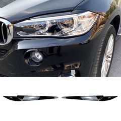 Φρυδάκια Μπροστινών Φαναριών Για BmwX5 F15 & X6 F16 2013-2018 Βαμμένα Μάυρο Γυαλιστερό Χρώμα 2 Τεμάχια