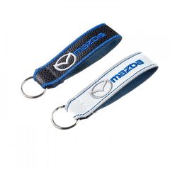 Μπρελόκ Κλειδιών Δερματίνη Κεντητό Δύο Όψεων Mazda