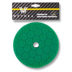 Wevora Πράσινο Σφουγγάρι Γυαλίσματος Hex T120 Heavy Cut 150mm