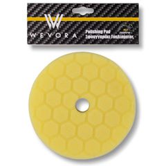 Wevora Κίτρινο Σφουγγάρι Γυαλίσματος Hex T60 Moderate Cut 150mm