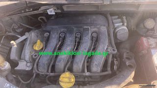 ΜΗΧΑΝΗ RENAULT MODUS 1.4 ΜΕ ΤΥΠΟ(K4JG7) anakiklosi-lagada