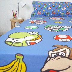 Super Mario Bros sheets set bed 90cm-thumb-3