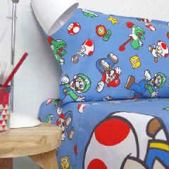 Super Mario Bros sheets set bed 90cm-thumb-1