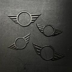 ΣΗΜΑΤΑ ΚΑΠΩ Cover Emblem Logo Badge MINI in Forged Carbon - MINI R Series & F Series