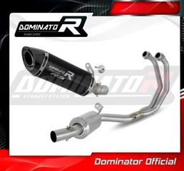 Dominator Ολόσωμη Εξάτμιση HP8 Black S.Steel/Carbon End Yamaha MT 03 2022 - 2023 Με Θάλαμο Διαστολής Καυσαερίων  Με Σιγαστήρα