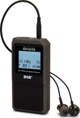 AIWA Pocket Digital Radio With DAB+ And Earphones Black - (RD-20DAB/BK)