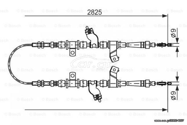 ΝΤΙΖΑ ΣΥΡΜΑ ΧΕΙΡΟΦΡΕΝΟΥ DAEWOO MATIZ (HMM3166)