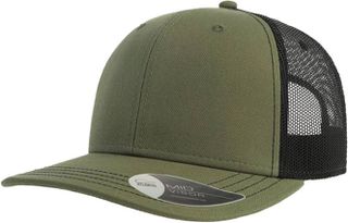 Atlantis Sonic Εξάφυλλο καπέλο chino τζόκεϋ 100% Cotton Twill 280gsm Olive/Black