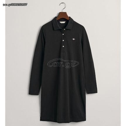 Φόρεμα γυναικείο Polo Gant μακρυμάνικο Black