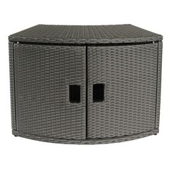 MSpa Wicker Cabinet Storage Unit – for round Spa