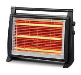 Luxell LX-2830Μ Σόμπα Χαλαζία με Υγραντήρα και Θερμοστάτη 1800W, Μαύρη