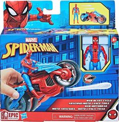 Φιγουρα Spider-Man & Οχημα Web Blast Cycle - F6899