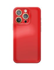 iPhone 14 Pro Soft Flexible Back Cover Σιλικόνης και Τζαμάκι κάμερας Red