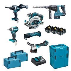 MAKITA ΣΕΤ ΕΡΓΑΛΕΙΩΝ ΜΕ 3 ΜΠΑΤΑΡΙΕΣ (LI-ION 18V / 5AH) DLX6114TJ