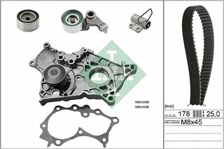 Σετ οδοντωτού ιμάντα  TOYOTA AVENSIS, AVENSIS VERSO, COROLLA, COROLLA VERSO, COROLLA/KOMBI, PREVIA II, RAV 4 II 2.0D 09.97-11.08