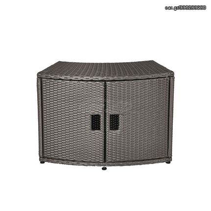 MSpa Wicker Cabinet Storage Unit – for round Spa 92x30x22cm 105811