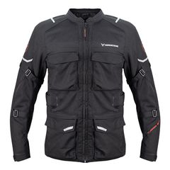 Nordcode Μπουφάν Μηχανής Tuareg Evo Ripstop καλοκαιρινό μαύρο 