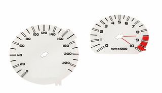 Λευκές πλάκες οργάνων καντράν για BMW R1200GS 2010-2012