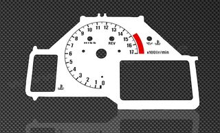 Λευκές πλάκες οργάνων καντράν Honda CBR600RR 2003-2005