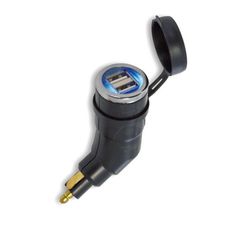X-Style διπλός γωνιακός αντάπτορας USB για παροχές DIN (τύπου BMW, KTM, Triumph)