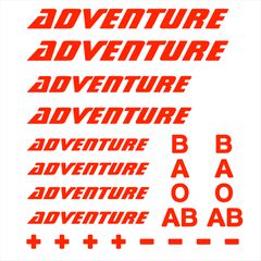 Σετ αυτοκόλλητα για KTM 1290 / 1190 / 1090 / 990 Adventure & ομάδες αίματος πορτοκαλί