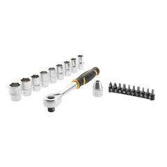 Σετ καρυδάκια 1/2" 21 τεμ. με 10 καρυδάκια (13,14,15,16,17,18,19,22,24mm), 1 αντάπτορα μύτης και 10 μύτες PZ1,PZ2 ίσιες 5,5, 7mm, αλεν 4,5,6 και torx TT20,TT25,TT30 / FMMT82681-0