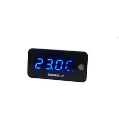Ψηφιακό βολτόμετρο & θερμόμετρο Koso Super Slim μπλε