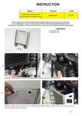 Προστατευτικό ψυγείου για Royal Enfield Interceptor 650 / Continental GT 650 ασημί-thumb-1