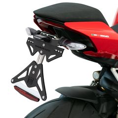 Αναδιπλούμενη βάση πινακίδας Barracuda για Ducati Panigale V4 / V2 2020-2023 με θέση για εργοστασιακά φλας