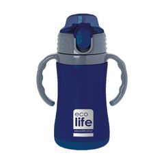 Ecolife Παιδικό Ανοξείδωτο Παγούρι Θερμός 300ml Navy Blue 33-BO-2990