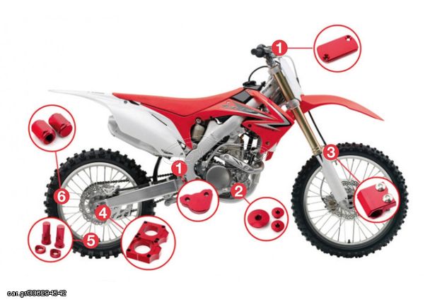 Κιτ αξεσουάρ Accossato για Honda CRF250 R '04-'08 / CRF250 X '04-'16