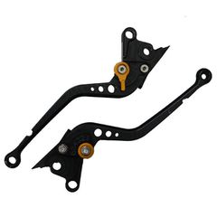 Ρυθμιζόμενες μανέτες RR Racing για Honda Transalp XLV650 / XLV700 μαύρο / χρυσό