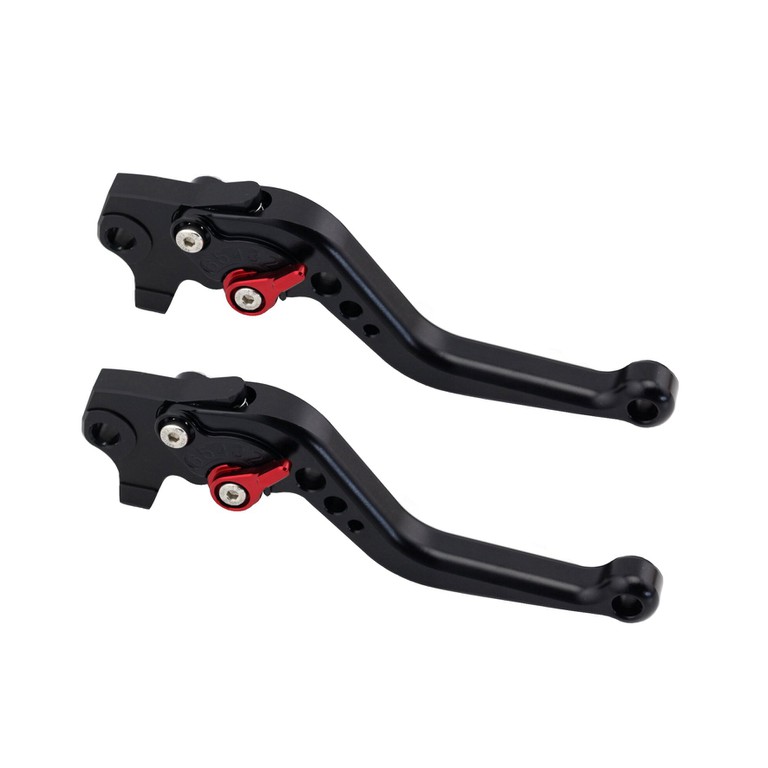Ρυθμιζόμενες μανέτες RR Racing για SYM Joymax 250 / 300 2013-2021 | Cruisym 250i / 300i 2016-2021 | GTS 250 / 300 μαύρο / κόκκινο