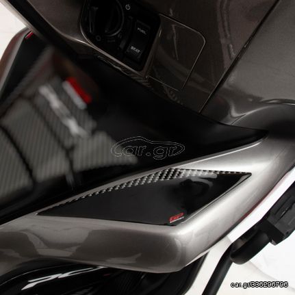 GPK σετ 3D εμπρός πλαϊνά αυτοκόλλητα Honda PCX 125 / 150 2018-2020 μαύρο-carbon