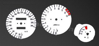 Λευκές πλάκες οργάνων καντράν για Yamaha YZF1000R Thunderace 1996-2005