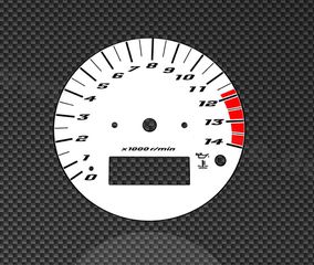Λευκές πλάκες οργάνων καντράν για Yamaha YZF-R1 1998-1999