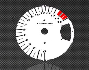 Λευκές πλάκες οργάνων καντράν για Suzuki GSXR1000 2005-2006