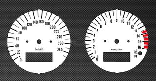 Λευκές πλάκες οργάνων καντράν για Suzuki GSXR600 SRAD 1997-2000