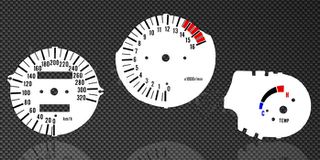 Λευκές πλάκες οργάνων καντράν για Suzuki GSXR 750W 1992-1996