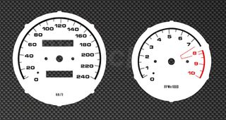 Λευκές πλάκες οργάνων καντράν για BMW R1100RT 1994-2001